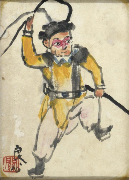 关良《孙悟空》