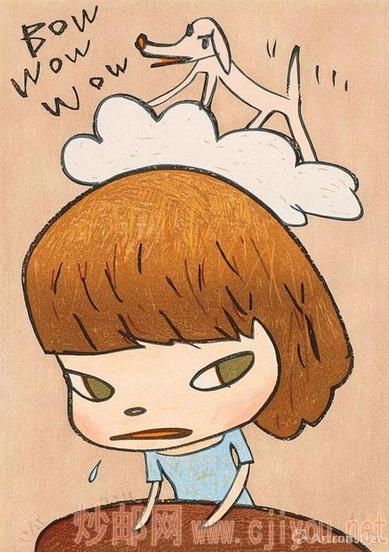 �������ǣ��ձ���1959������ ��Bow Wow Wow�� ľ�� �滭 ����41.9 x 29.8 cm�� 2013���� ������17/25 ���ۣ���Ԫ 100��000 - 150��000