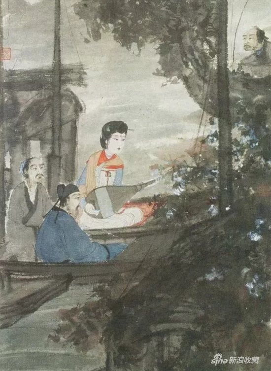 傅抱石,《琵琶行》,1944年作,南京博物院