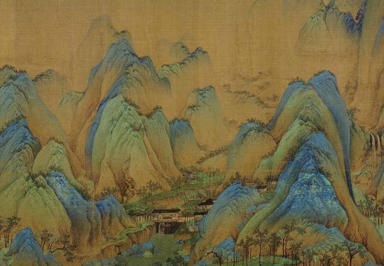 《千里江山图》卷 局部