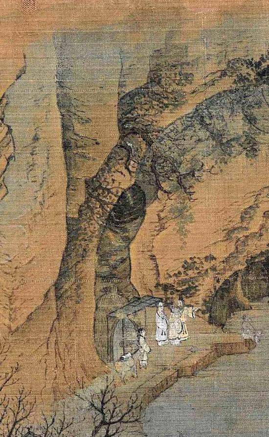 赵伯驹《江山秋色图》里的洞