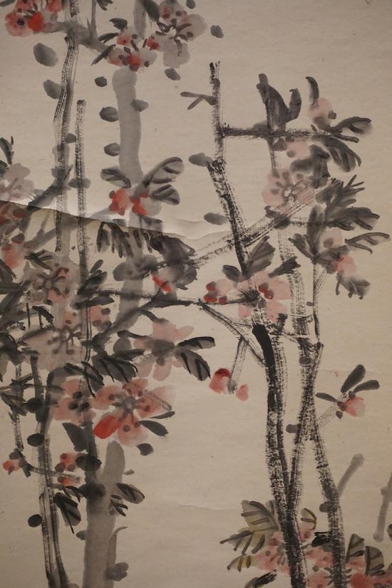 吴昌硕画杏花桃花,也灼灼可爱