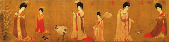 (周昉《簪花仕女图》)