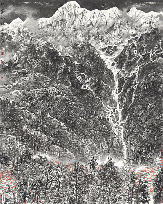 СˮīƷˮīɽ꡷ 2016 250x203cm ɫֽ