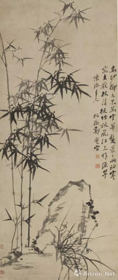 ▲郑燮 《兰竹图》