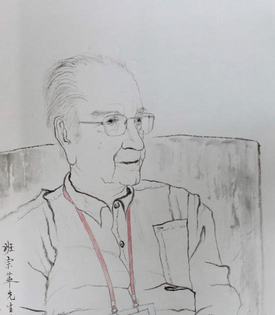 班宗华(Richard Barnhart)速写 顾村言 图