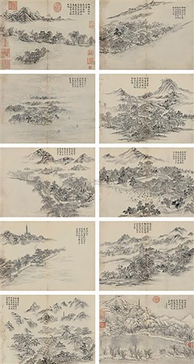 董邦达《乾隆御赏西湖十景图》