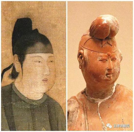 男装女俑,唐代,西安博物院藏